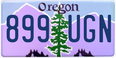 OR license plate 899UGN