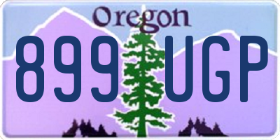 OR license plate 899UGP