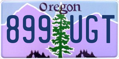 OR license plate 899UGT