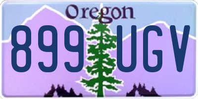 OR license plate 899UGV