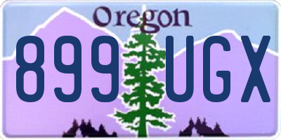 OR license plate 899UGX