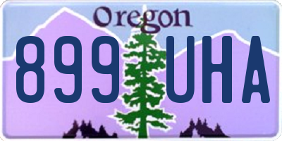 OR license plate 899UHA