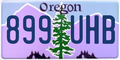 OR license plate 899UHB