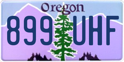 OR license plate 899UHF