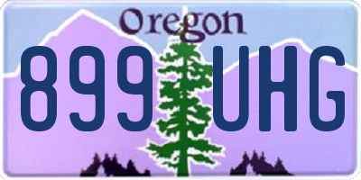 OR license plate 899UHG