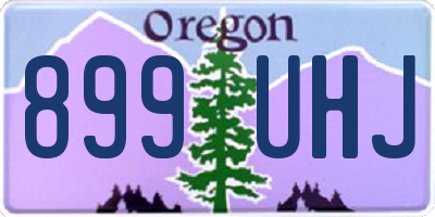 OR license plate 899UHJ
