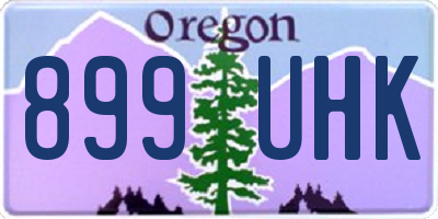 OR license plate 899UHK