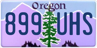 OR license plate 899UHS