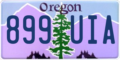 OR license plate 899UIA