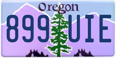 OR license plate 899UIE