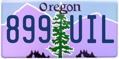 OR license plate 899UIL