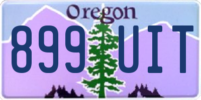 OR license plate 899UIT