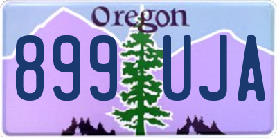 OR license plate 899UJA