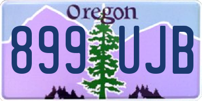 OR license plate 899UJB