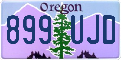OR license plate 899UJD