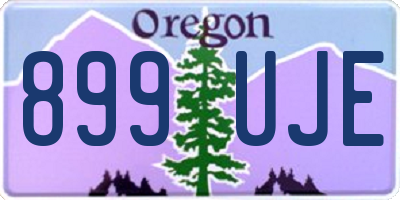 OR license plate 899UJE