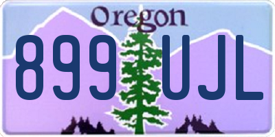 OR license plate 899UJL