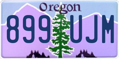 OR license plate 899UJM
