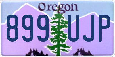 OR license plate 899UJP