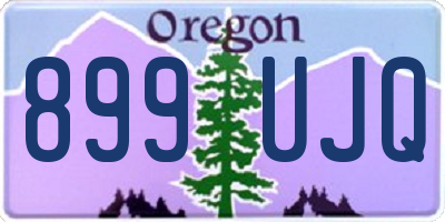 OR license plate 899UJQ