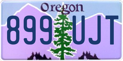 OR license plate 899UJT
