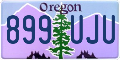 OR license plate 899UJU