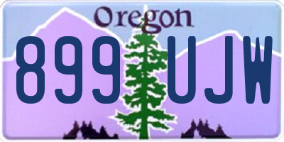 OR license plate 899UJW
