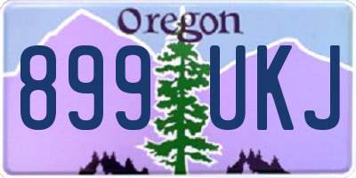 OR license plate 899UKJ
