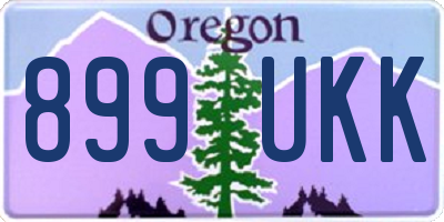 OR license plate 899UKK