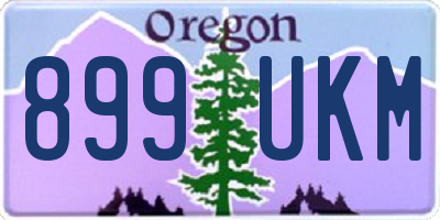 OR license plate 899UKM