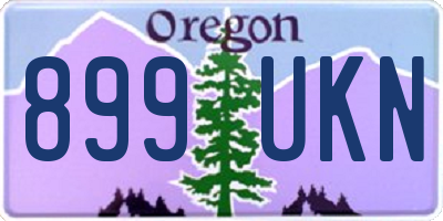 OR license plate 899UKN