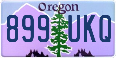 OR license plate 899UKQ