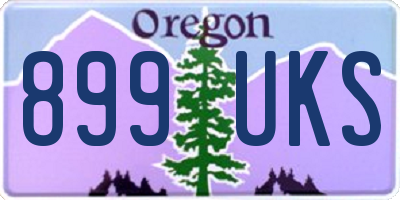 OR license plate 899UKS