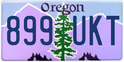 OR license plate 899UKT