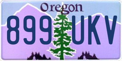 OR license plate 899UKV