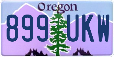 OR license plate 899UKW