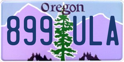 OR license plate 899ULA