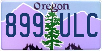 OR license plate 899ULC
