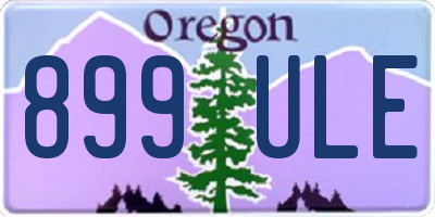 OR license plate 899ULE