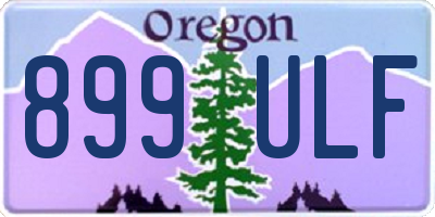 OR license plate 899ULF