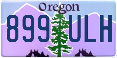 OR license plate 899ULH