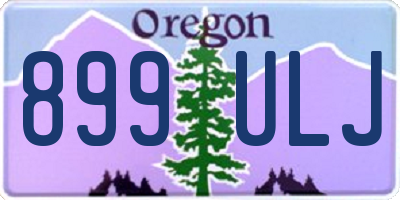 OR license plate 899ULJ