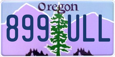 OR license plate 899ULL