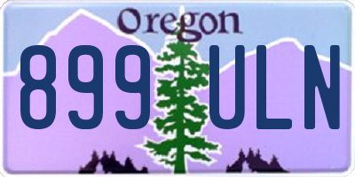 OR license plate 899ULN