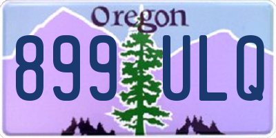 OR license plate 899ULQ