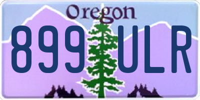 OR license plate 899ULR