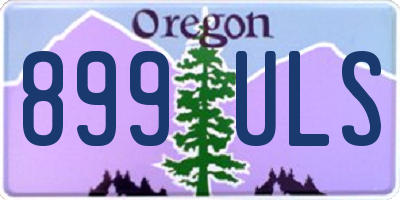 OR license plate 899ULS