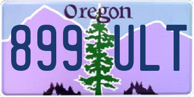 OR license plate 899ULT