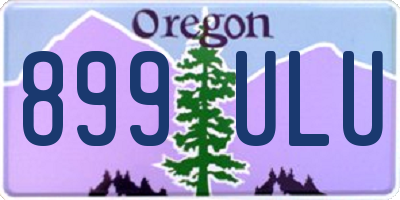 OR license plate 899ULU