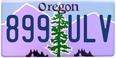 OR license plate 899ULV